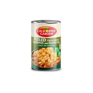 3084 CG Peeled Fava Hommos Olive Oil 450g 1 أمريكانا فول مدمس بالحمص وزيت الزيتون - 400 جرام