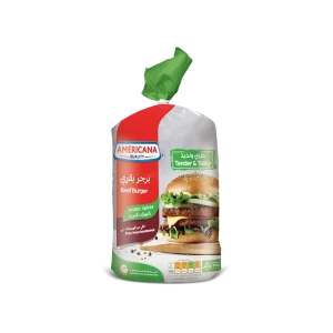 310134 Americana Arabic Spices Beef Burger 1000g 20pcs Poly Bag PB Design 200x90 KSA Origin 3D Americana Beef Burgers Arabic Spices 20 Pieces - 1000g