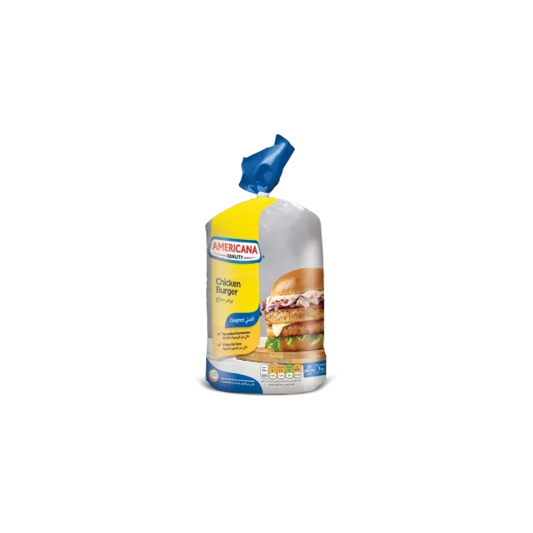 Americana Chicken Burgers Unbreaded 20 Pieces - 1000g
