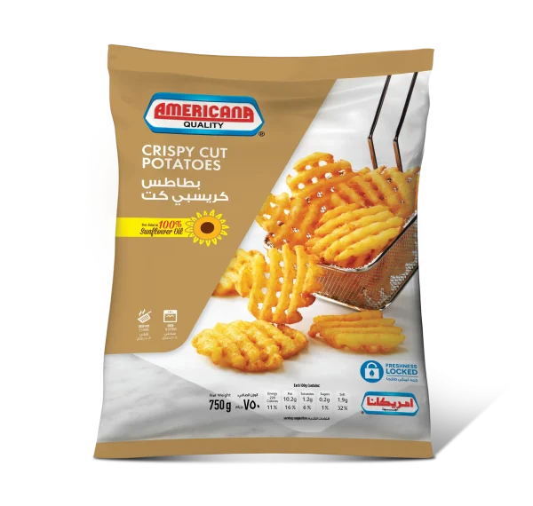 Americana Fries Crispy Cuts Potatos Original - 750g