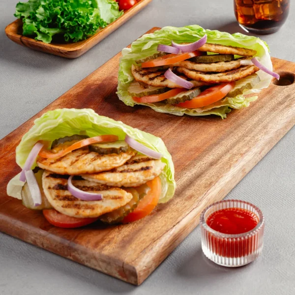 Americana Chicken Burgers Unbreaded 24 Pieces - 1344g